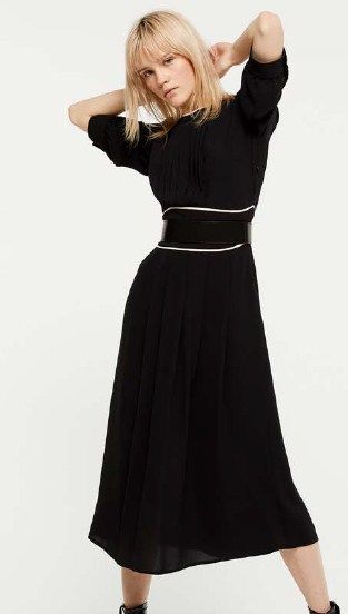Sisley Zenska haljina crna 77944