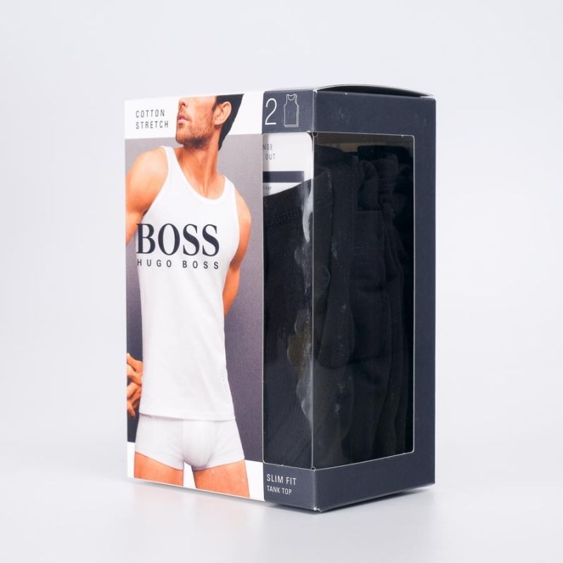 Boss Ank Top For Men Pack Of 2, White A1060