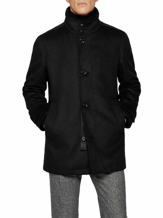 Boss Jacket, Wool-Cashmere Padded, Black A1121