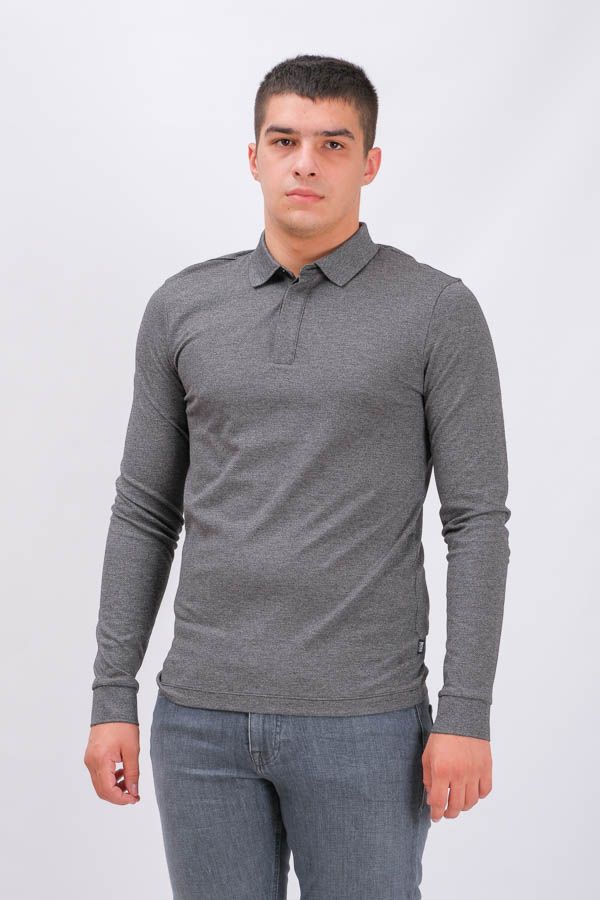 Boss Polo Shirt Pleins Black15-Slim Fit | Mercerised A1126