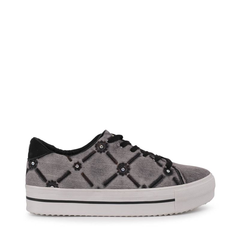 Desigual Street Sneakers Chunky Sole Grey A1260