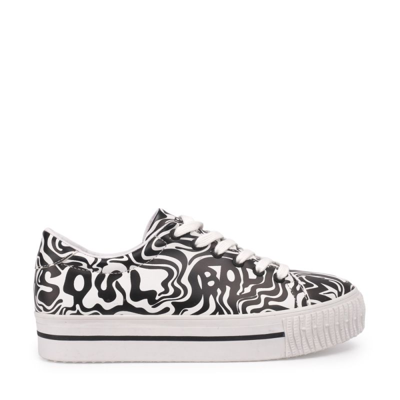 Desigual Synthetic Leather Sneakers Printed White A1269