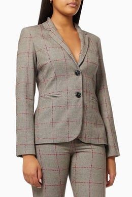 Max&Co. Arturo Flannel Blazer Black Pattern A3573