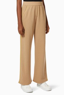 Max&Co. Conferma Wool Jersey Joggers Camel A3639