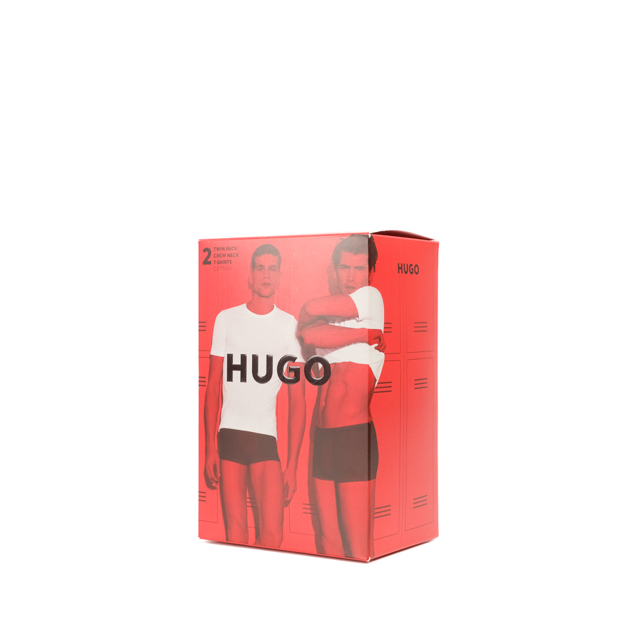 Hugo Bodywear Regular Fit T-Shirt Rn Twin Pack Open Blu B1187