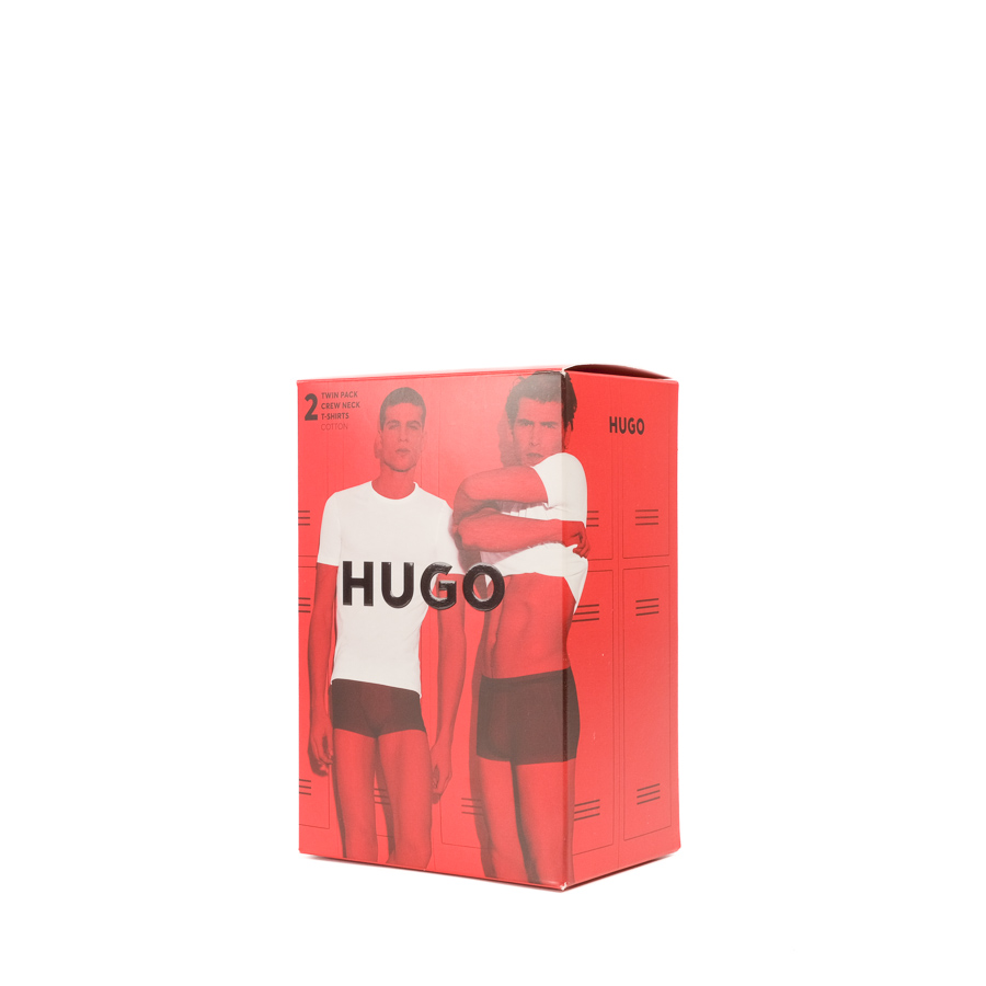 Hugo Bodywear Regular Fit T-Shirt Rn Twin Pack Open Red B1188