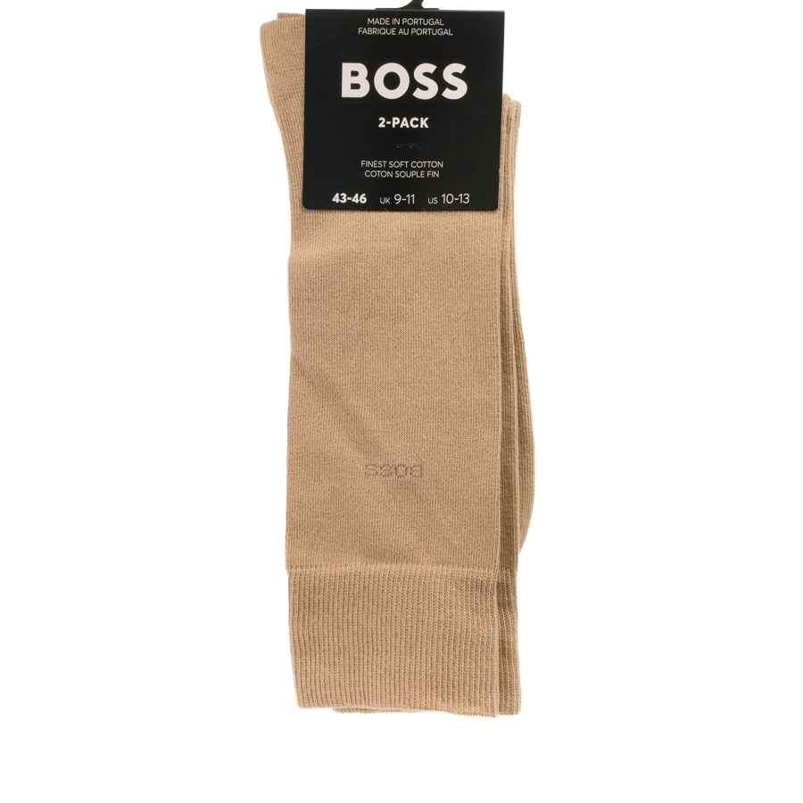 Boss Hosiery  2P Rs Uni Ccmedium Beige B1396