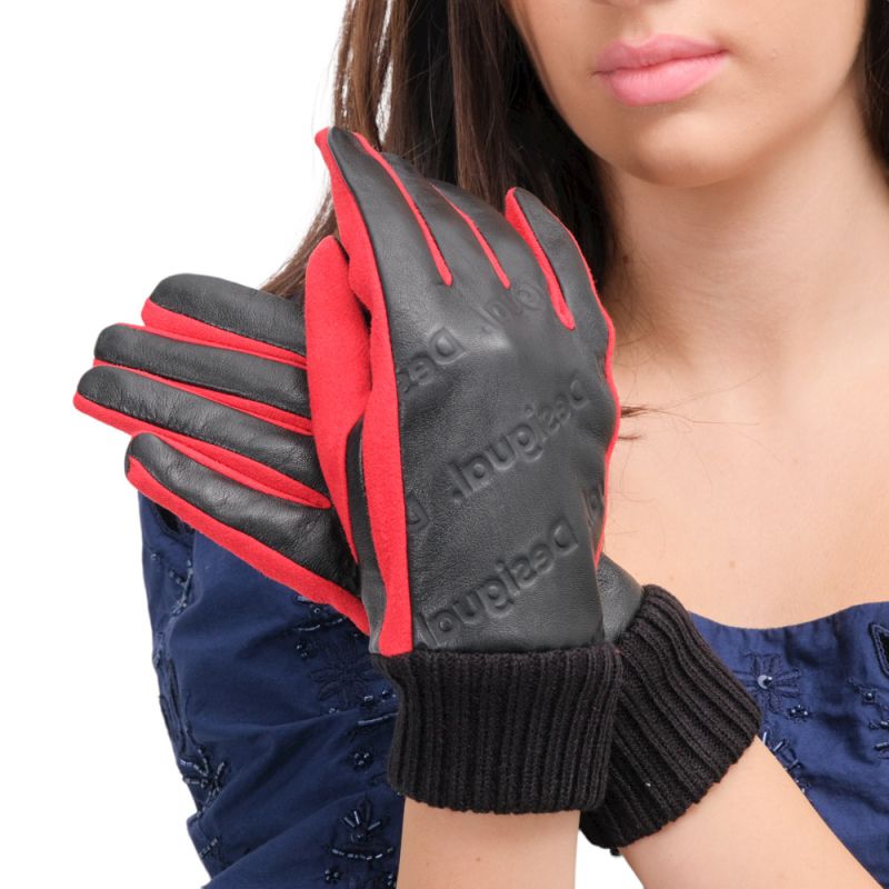 Desigual Glove Logomania Black C2154