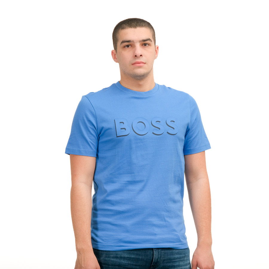 Boss T Shirt Tiburt 339 Medium Blue C5806