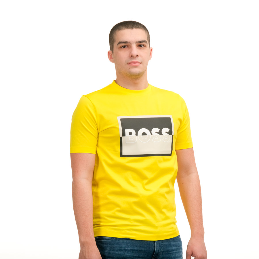 Boss T Shirt Tessler 185 Bright Yellow C5811