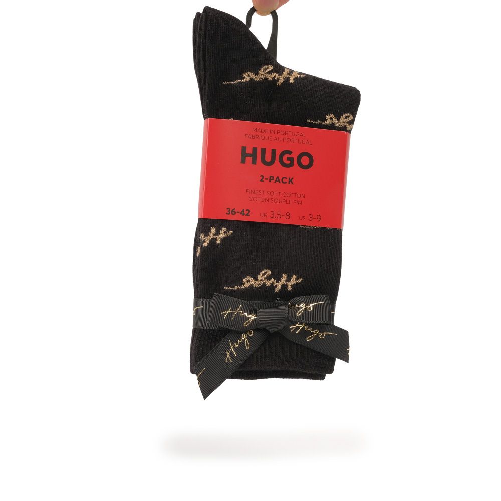 Hugo Hosiery 2P Giftset Gold W Black C7003