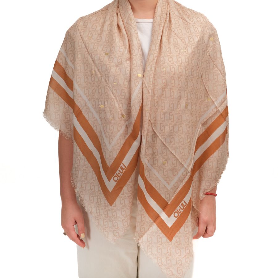 LIU JO Foulard Logo Chain Jacquard PR Naturale C7314