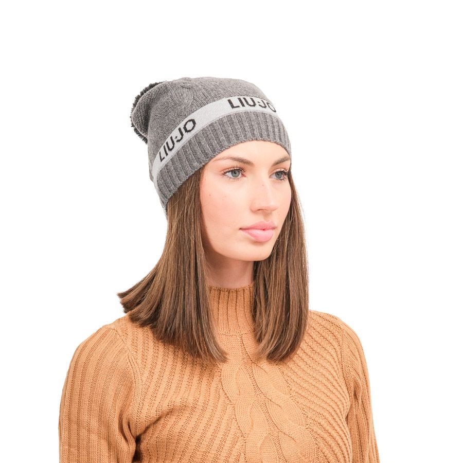 LIU JO Berretta Maglia Grigio Md.Melange D2865