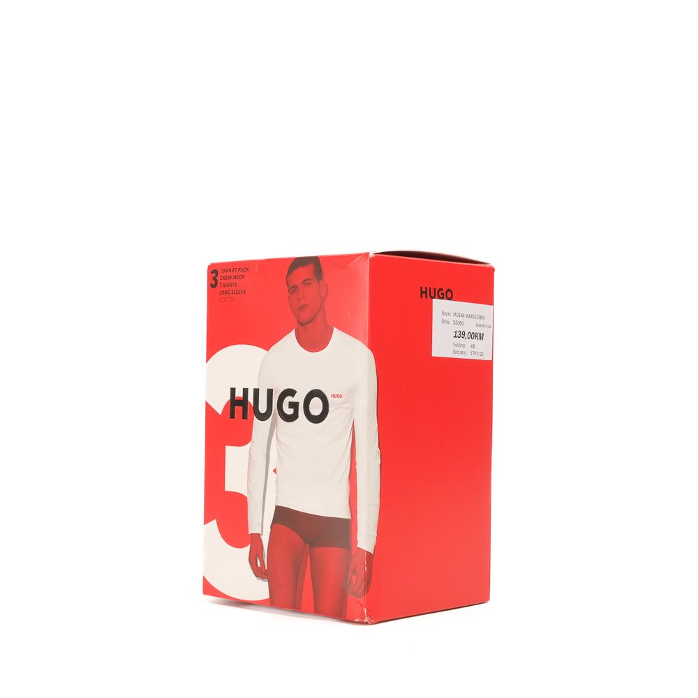 Hugo Ls-Shirt Rn Triplet Bodywear Black D3050