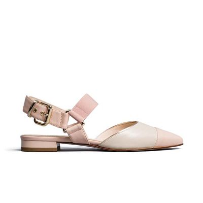 Zenska sandala roze/bijela
