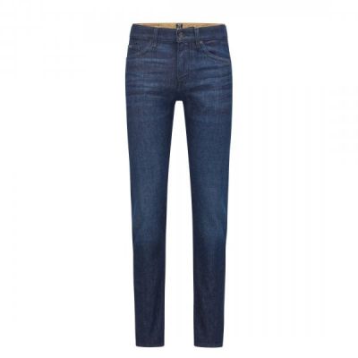 Slim-Fit Jeans In Blue Comfort-Stretch Denim