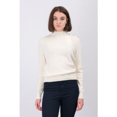 Fuani' Sweater With Decorative-White Buttons