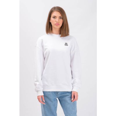 Relaxed-Fit Sweatshirt White