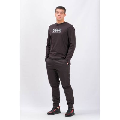 Combat-Style Slim-Fit Pants In Stretch Cotton Black