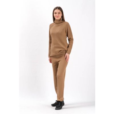 Ubalda Wool Knit Trousers Camel