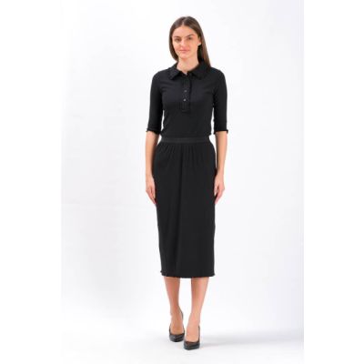 Chiodo Ribbed Jersey Skirt Black