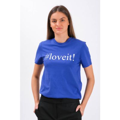 Consenso Slogan T-Shirt Blue
