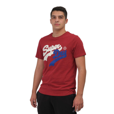 T-Shirt Source Athletic Grey Melange Red