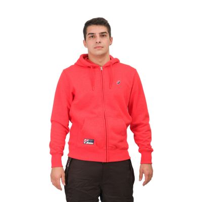 Essential Zip Hood Sweatshirt Red