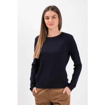 Dentice Dentice Silk And Wool Sweater Navy