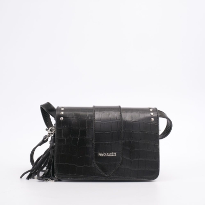 Women'S Leather Clutch Bag Black
