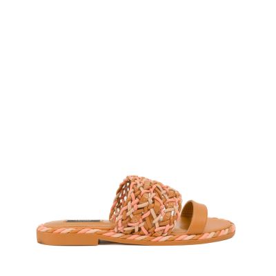 Pepita 01 - Sandal Nut/Coral