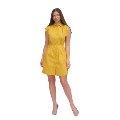 Dress Corto Popeline Light Yellow