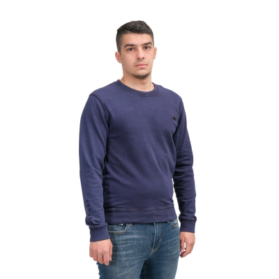 Sweatshirt Garment Dyed Organic Cotton Fleece Bl