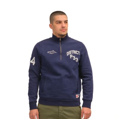 Sweats Vintage Athletic Henley Rich Navy
