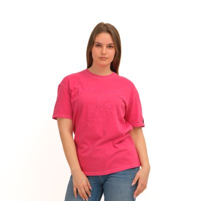 Basic Printed T.Shirt Code Cl Garment Dye Loose Te