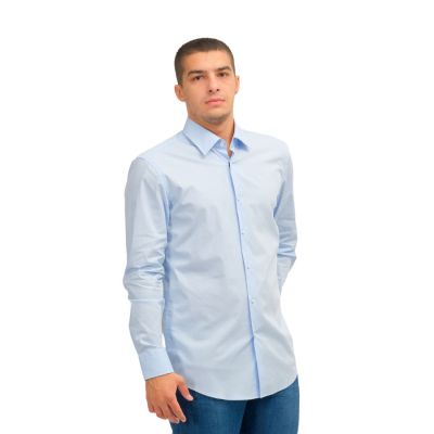 Shirts Slim Fit H-Hank-Kent-C1-214 Light/Pastel Bl