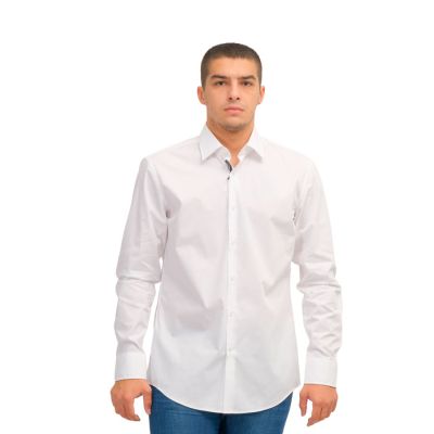 Shirts Slim Fit H-Hank-Kent-C1-214 White