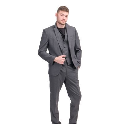 Suits H-Jeckson-3Pcs-224 Dark Grey