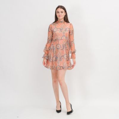 Alessia Dress Coral Fantasy