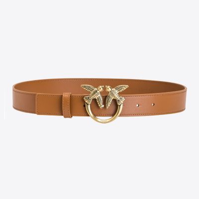 Love Berry Simply H3 Belt Cuoio Antique Gold