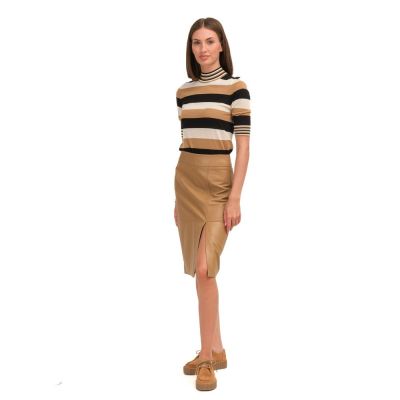 Setora Leather Skirts Medium Beige